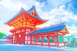 朱色の寺院 / Vermilion temple