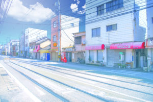 路面電車の走る町 / The town where the tram runs