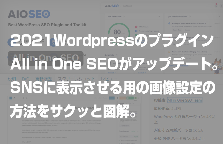 2021 All in One SEOのSNS画像表示方法