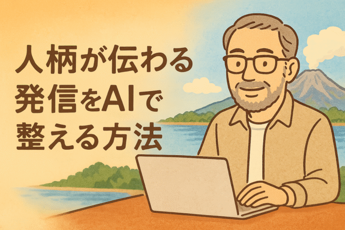 「人柄が伝わる発信」をAIで整える方法