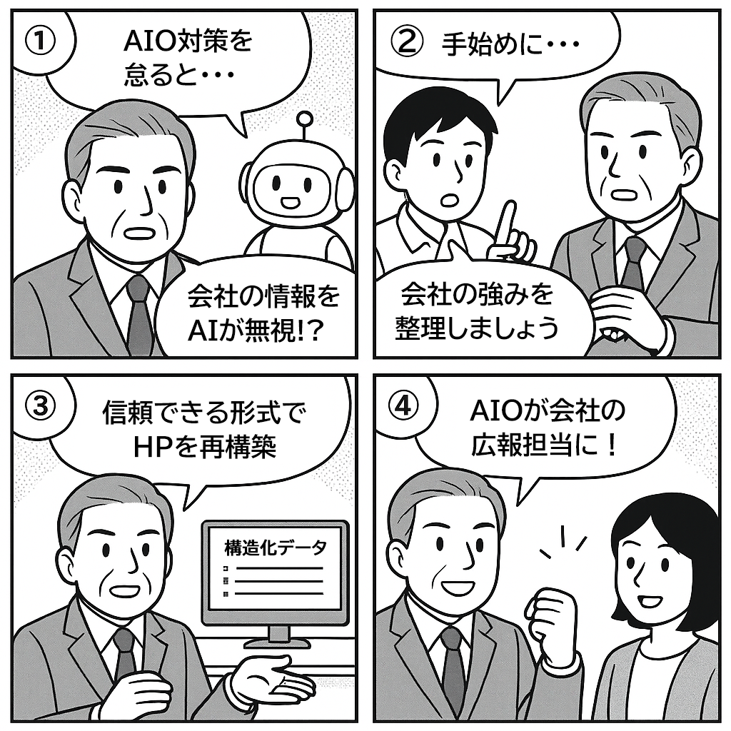AIO対策とは、会社の「信頼」をAIに正しく教えるための資産整理です