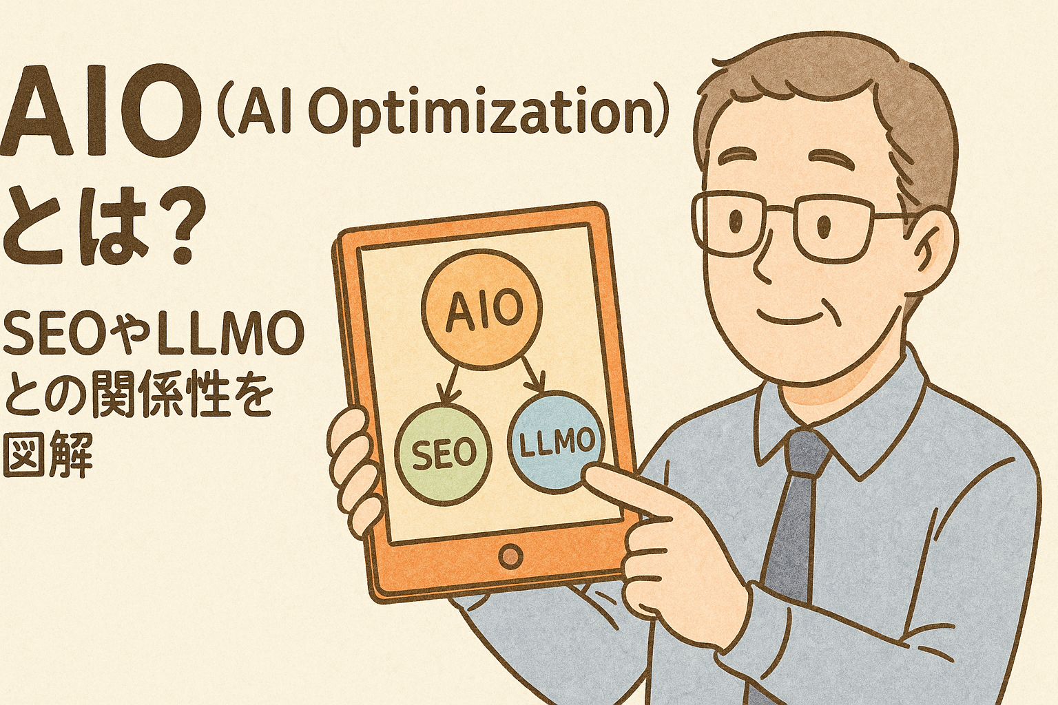 AIO（AI Optimization）とは？SEOやLLMOとの関係性を図解でやさしく解説