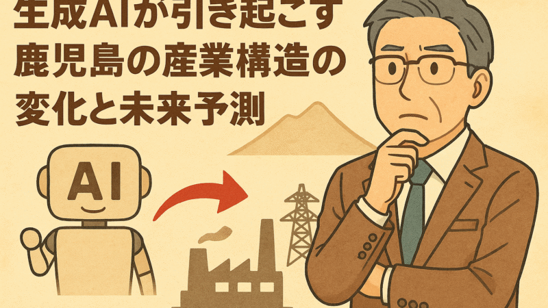 生成AIが引き起こす鹿児島の産業構造の変化と未来予測