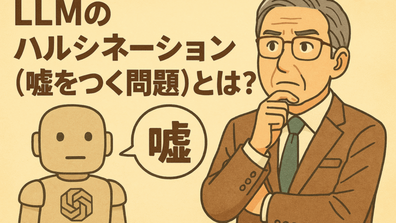 LLMのハルシネーション（嘘をつく問題）とは？