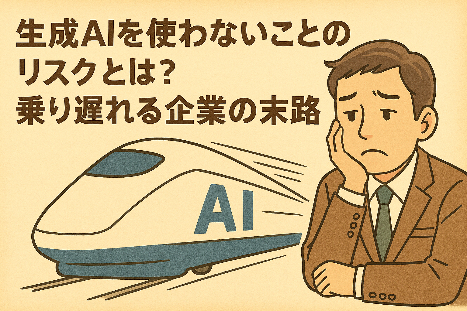 生成AIを使わないことのリスクとは？乗り遅れる企業の末路