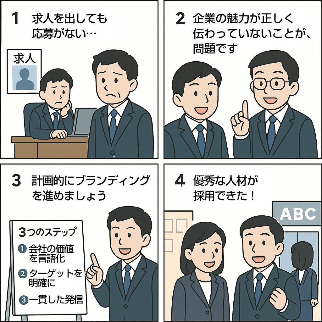 鹿児島の採用を成功させるブランディング3つのステップ
