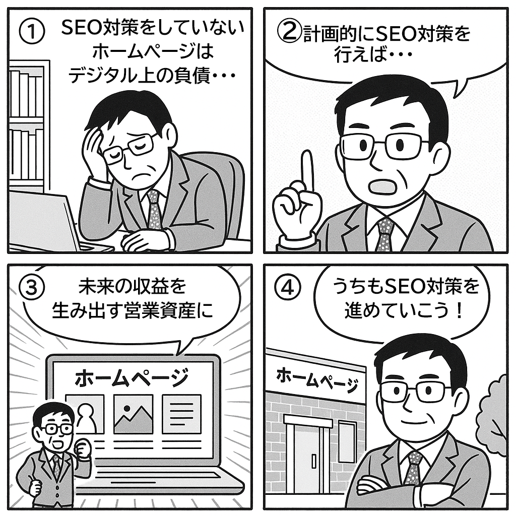 ホームページを「負債」から「無形資産」へ変える、計画的なSEO対策