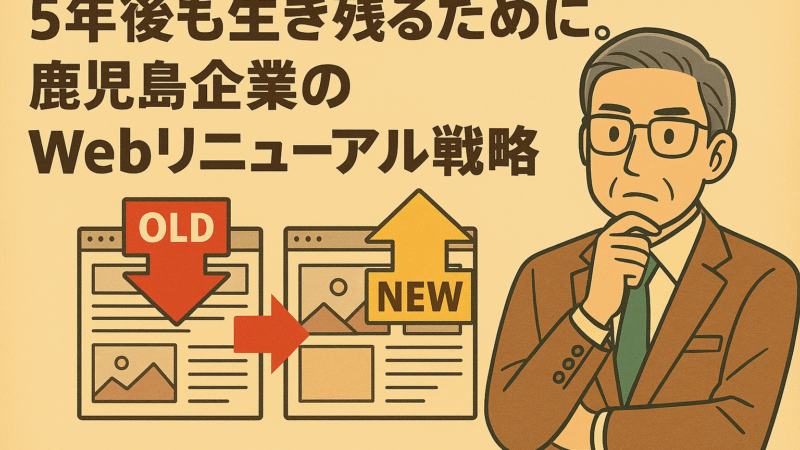 5年後も生き残るために。鹿児島企業のWebリニューアル戦略