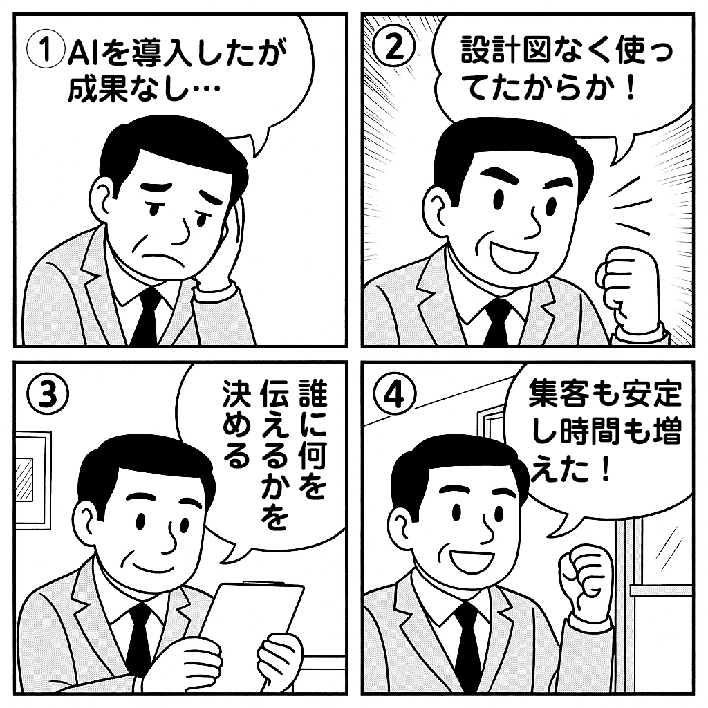 生成AIでの集客成功は「鹿児島の顧客心理」を反映した事前の設計図が全てです
