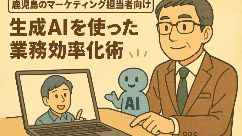鹿児島のマーケティング担当者向け｜生成AIを使った業務効率化術