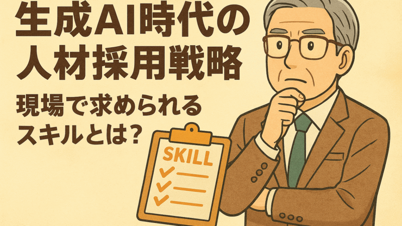鹿児島の人事担当者向け｜生成AI時代の人材採用戦略。現場で求められるスキルとは
