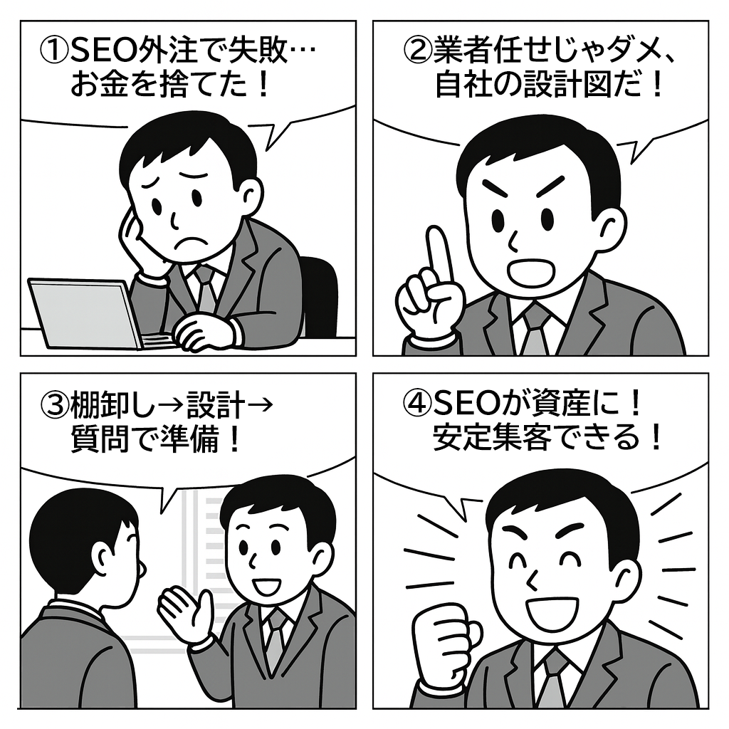 鹿児島でSEO対策を外注する前に、まず「設計図」を描くべき理由