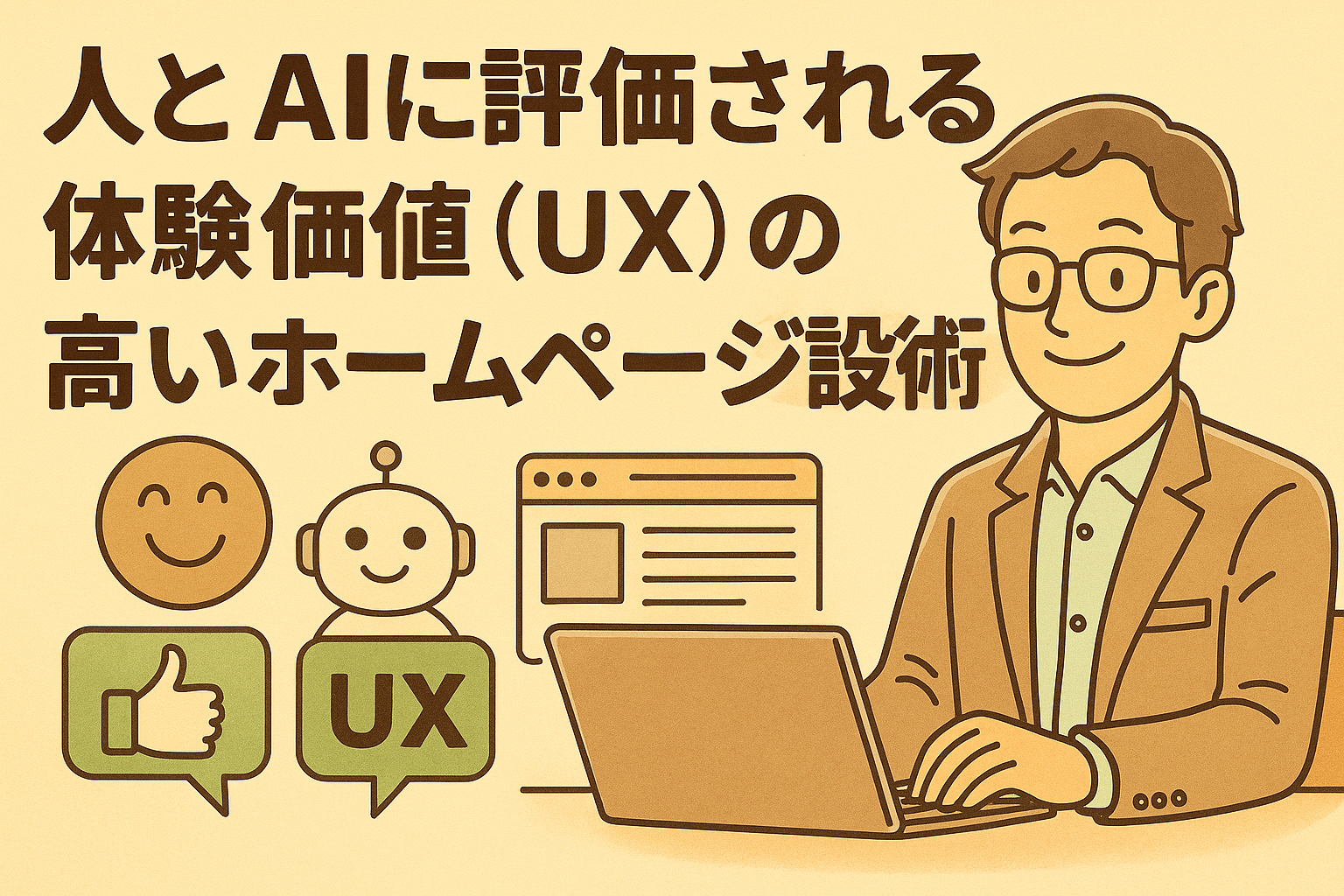 人とAIに評価される体験価値（UX）の高いホームページ設計術