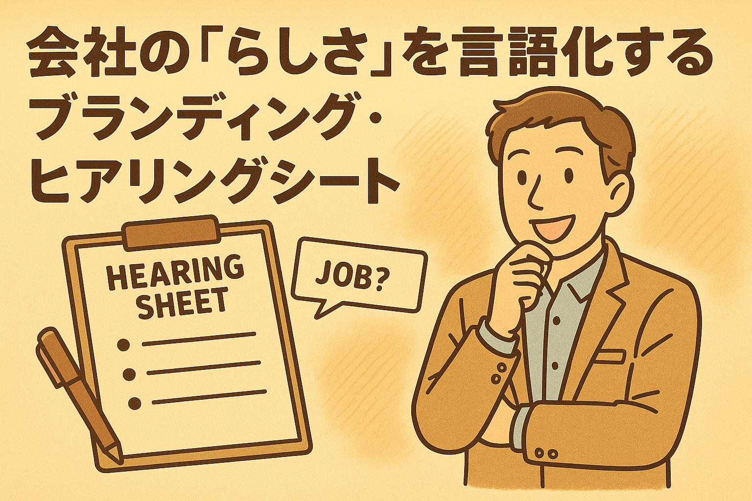 会社の「らしさ」を言語化するブランディング・ヒアリングシート