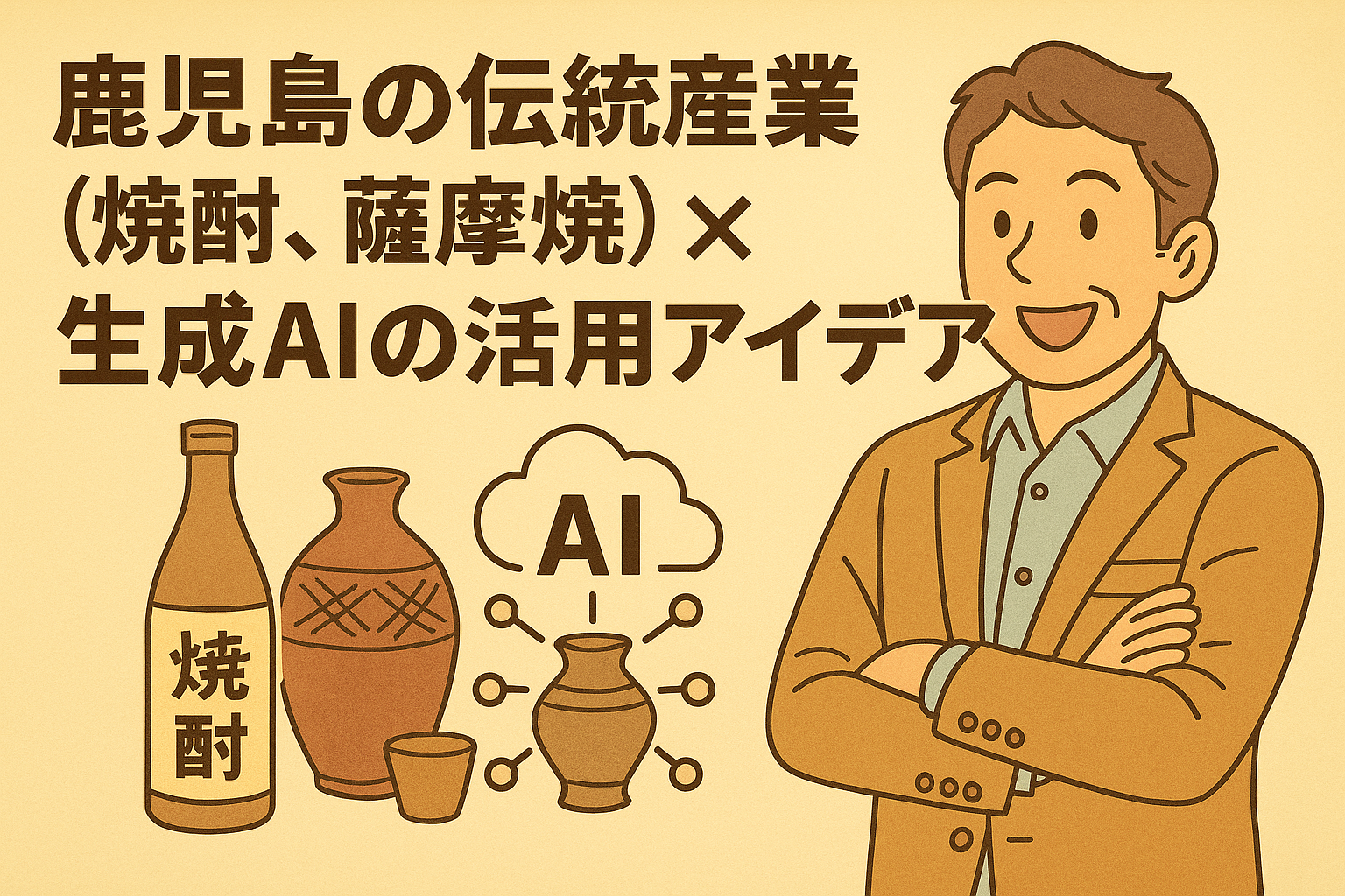 鹿児島の伝統産業（焼酎、薩摩焼）×生成AIの活用アイデア