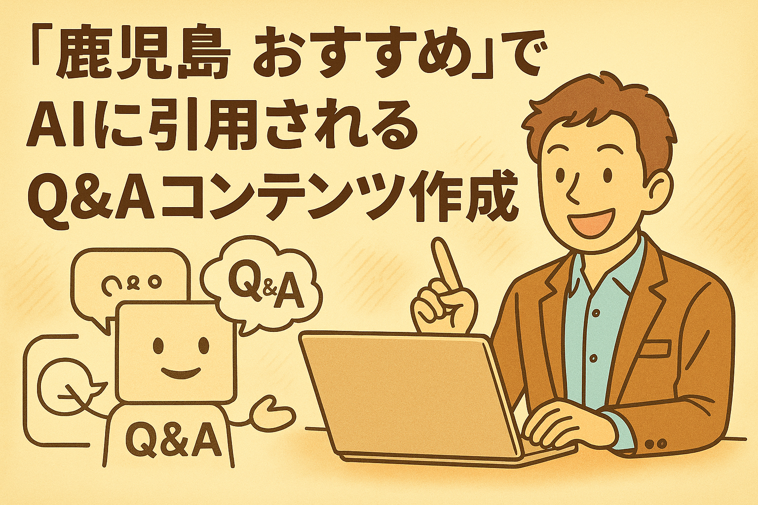「鹿児島 おすすめ」でAIに引用されるQ&Aコンテンツ作成術