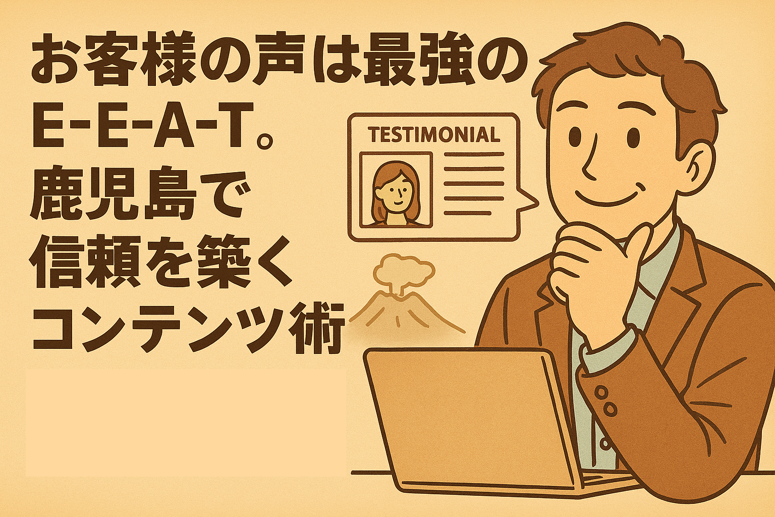 お客様の声は最強のE-E-A-T。鹿児島で信頼を築くコンテンツ術
